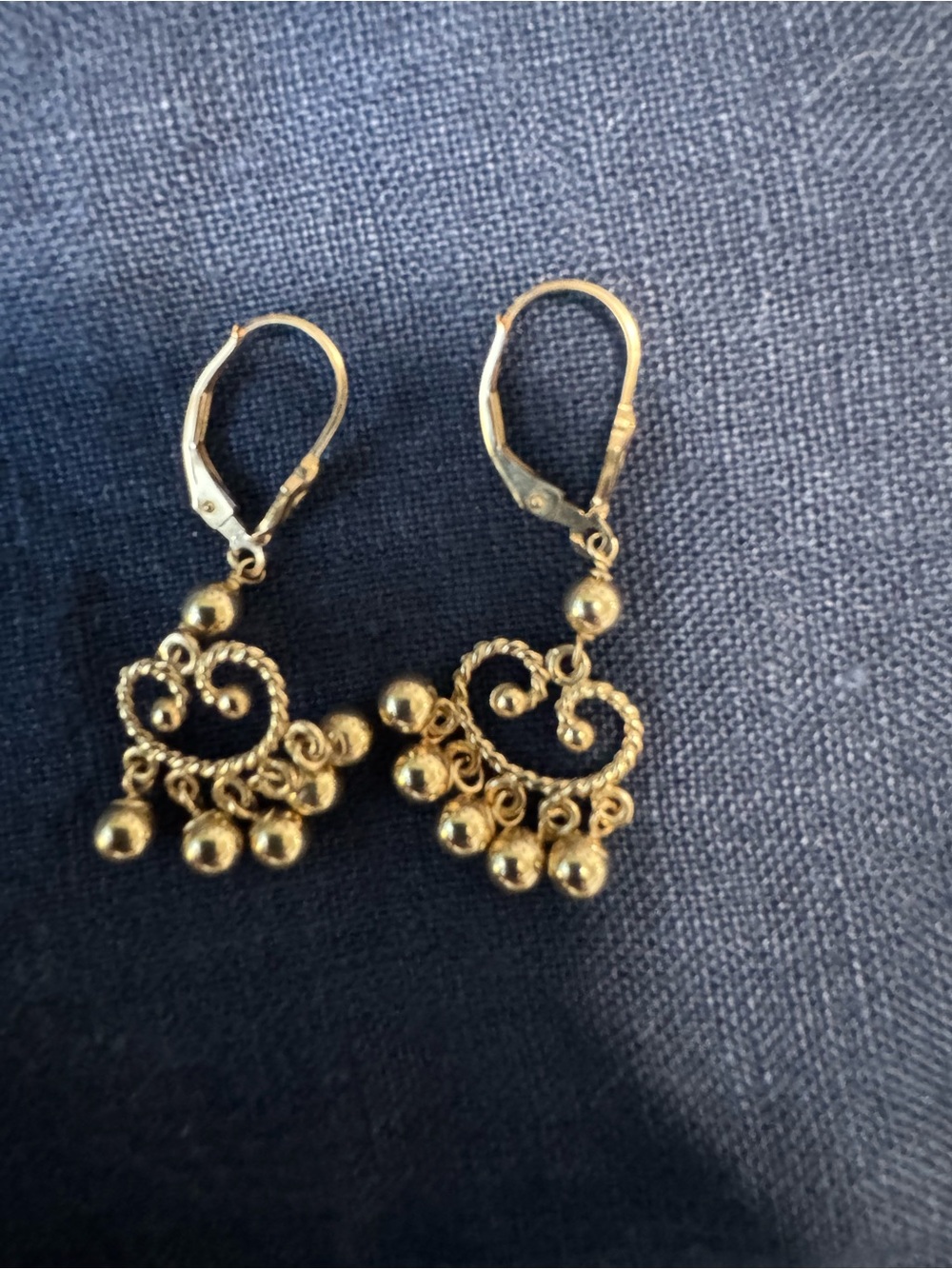 Zimmer Brothers 14k Gold Dangle Earrings
